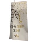 Heart & Hips Sparkly Striped Metallic Long Sleeve Stretch Party Festival Top Photo 5