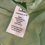 Lulus Casual Enchantment Mint Green Linen Off-the-Shoulder Midi Dress Photo 9