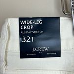 J.Crew Tall Wide Leg Jean in Everyday Stretch Size 32T White BR053 New Photo 5