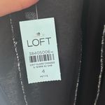 Loft Seamed Linen Blend Midi Dress Black White Preppy Feminine Chic Photo 10