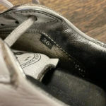 P448  White Leather Sneakers Low Top Casual Shoes Silver Trim Size‎ 36 Photo 7