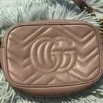 Gucci Gg Marmont Mini Matelasse Leather Crossbody Camera Bag, Dusty Pink Photo 1