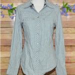 Old Navy  Plaid Pearl Snap Shirt Size M Lightweight Flannel Cowgirl Western Rodeo Photo 0