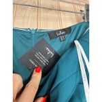 Lulus NWT  After Hours Teal Strapless Ruffled Maxi Dress Wedding Bridesmaid Sz XL Photo 4