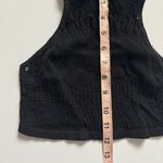 Free People  Black So Bright Seamless Brami Tank Top Size Medium/Large NWOT Photo 5