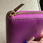 Tory Burch Magenta/Plum Leather Zip-Around Continental Wallet Photo 5