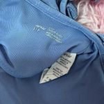 Aerie Adjustable Strap Bralette Top Blue Striped Stretch Cropped Athletic Casual Photo 3