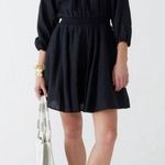 J.Crew NEW! Palermo Smocked-Waist Mini Dress in Washed Black Photo 1