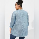 Torrid Red Holiday Sweater Dress with Gingerbread Detail Sparkling Blue Sequin Cardigan Photo 3