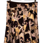 Diane Von Furstenberg  Y2K Silk animal print A-Line Skirt size 12 Photo 0
