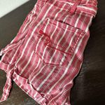American Eagle linen blend red and white striped paper bag shorts 4 Photo 5