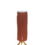 Abound  Womens Ribbed Pull On Lettuce Hem Wide Leg Pants Rust Size M NWT Neutral Photo 10