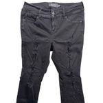 Torrid  Black Distressed Ripped Jeggings High Rise Plus Size 16 Short Photo 1