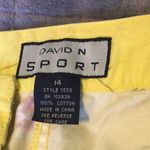Urban Outfitters DAVID N SPORT 2-Pocket Yellow🌸 Crppd Pants EUC 14 Photo 6