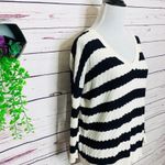 Madewell Lakeview Black & Cream Striped Lightweight Knit Sweater Top Size XS Photo 5
