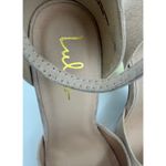 Lulus Laura Light Nude Suede Ankle Strap Heels Size 9 Photo 6