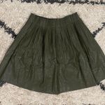 Anthropologie Ellene Faux Leather Pleated Skirt Photo 1
