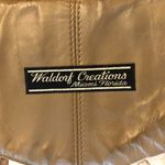 Vintage Waldorf Creations Belt Womens Leather Green Cream Ivory Wearable Art New Photo 4