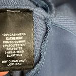 Lafayette 148 Cornflower Blue Cashmere Faux Silk Trim Sweater Top Extra Small P Size XS Photo 7