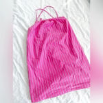 A New Day NWT  Sleeveless Shift Mini Dress Striped Size Small Pink Tie Back Photo 4