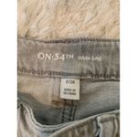 On 34th Wide Leg High Waist Light Gray Jeans Sz 2 26 Boho Indie Photo 5