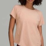 Lululemon Lightweight Stretch Run Short Sleeve Shirt in Tan Sz 4 Photo 0