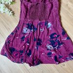 Free People  Floral Purple Romper Photo 5