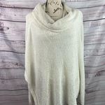 Chico's 1 Cowl Neck Sweater Womens M Textured Pullover Flowy Travelers Collection Photo 2