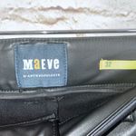 Anthropologie  Maeve Colette Faux Leather Crop Wide Leg Pant in Black Size 32 Photo 5