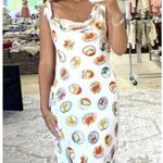 ASTR  the Label Allexina Printed Tie Shoulder Midi Dress in Ivory Fruit Cocktail Photo 0