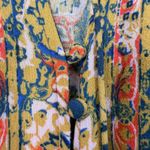 Free People  Magic Mystery Tunic Dress Womens S Boho Mixed Print Bell Sleeve Photo 7