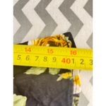 Everly Black Yellow Floral Romper Women’s XS Short Sleeve Ruffle Photo 3