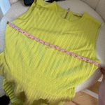 Ted Baker Balieey Pleated Mini Dress In Lime Green Size 4 / Large Photo 5