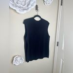 Nine West NTM: Solid Black Mockneck Sleeveless Lightweight Sweater Sz 3X Photo 5