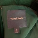 Modcloth ‎ Emerald Green Fit And Flare Party Dress Sleeveless Back Zipper Size 2 Photo 7