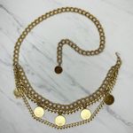 Colorful Charm Draped Gold Tone Chain Belt XS/Small (XS/S) Y2K Statement ✨ Photo 10