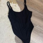 Victoria's Secret Sport Black Ribbed Bodysuit Photo 0