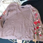 American Eagle Floral Sweater Photo 2