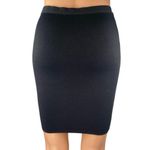 RACHEL Rachel Roy Black Pull On Knit Sculpt High Waisted Pencil Mini Skirt Sz XS Photo 2