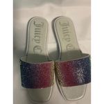 Juicy Couture  Yummy Rainbow Slides Bling Sandals Size 9 Bin2 Photo 1