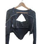 White Fox Boutique NWT White Fox Burnout Long Sleeve Bustier Crop Top Size XS Goth Whimsigoth Photo 8