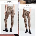 frame denim  Leopard Print High Rise Jeans Photo 1