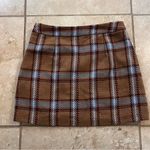 Forever 21 Plaid Brown Mini Skirt Photo 4