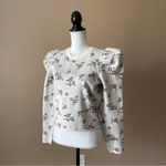 KISS THE STARS | Floral Puff Sleeve Top Sz XL Pink Photo 3