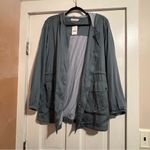 #08 MIA & TESS ARNOK SLATE BLUE LIGHTWEIGHT HOOD UTILITY JACKET SIZE MEDIUM NWT Photo 1