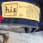 Vintage Denim Shorts Hand bleached Short 1990’s Size 10 Photo 5