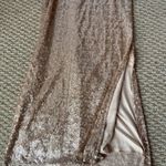 Emerald Sundae Gold Ruched Strapless Gown Photo 1