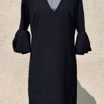 Milly Mandy Black Bell Sleeve Dress size 6 Photo 5