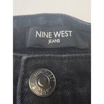 Nine West  Womens High Rise Cuffed 5" Bermuda Denim Jeans Shorts Size 10 Black Photo 2