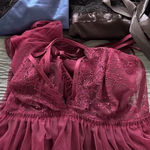 Victoria's Secret  Burgundy Mesh Bra Photo 0